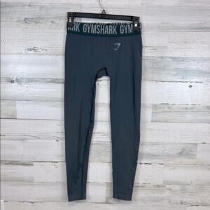 Gymshark Flex Leggings Size Small Gray Stretch Low Rise Body Contouring Seamless